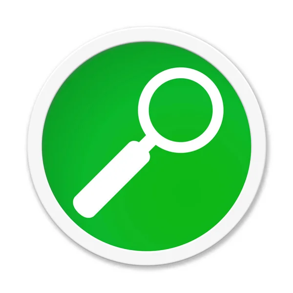 Isolated Green Button Search Icon — Stock Photo, Image