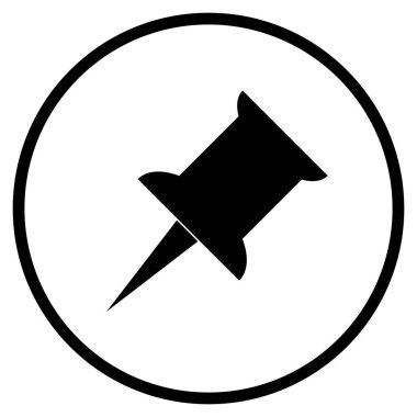 PIN sembolü - daire kaydetmek hatırlıyorum veya bildirimi için düz simgesi