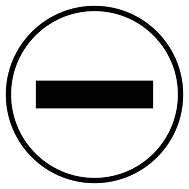 Negatif geri besleme silmek veya hesaplama için daire basit eksi simgesini