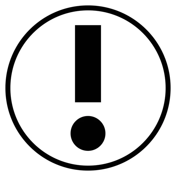 Einfaches Schreisymbol Kreis Für Knall Ausrufezeichen Oder Warnung — Stockfoto