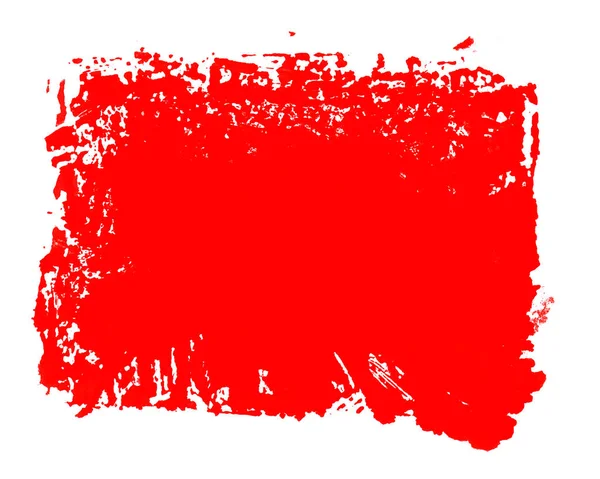 Izolované Červená Výstřední Barva Šplouchnutí — Stock fotografie