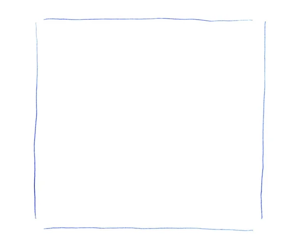 Коробка Линиями Синей Ручки — стоковое фото