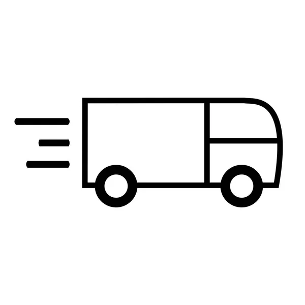 Transporter Icon Showing Fast Delivery — Stock Photo, Image