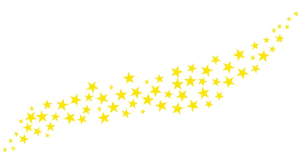 Yellow Isolated Christmas Stars Background — Stock Photo, Image