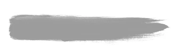 Грязная Покрашенная Полоска Кисти Серым — стоковое фото