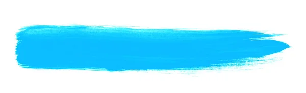 Dirty Painted Brush Stripe Blue Color — Stock Photo, Image
