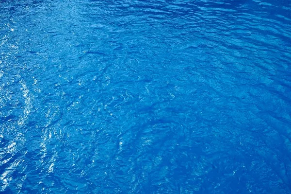 Blaue Textur Des Pools Oder Meerwassers — Stockfoto