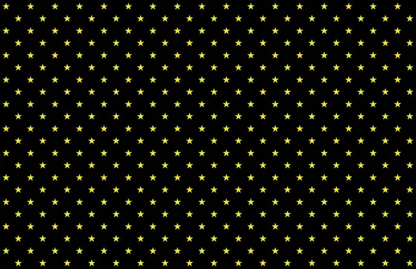 Textura Fondo Navidad Negra Con Pequeñas Estrellas Amarillas Sin Costuras — Foto de Stock