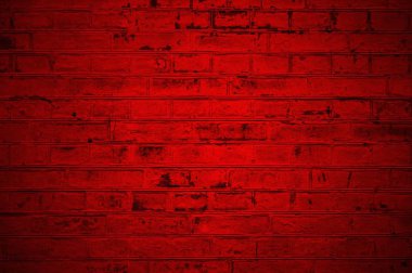 Arka plan doku kırmızı renk ile tuğla duvar