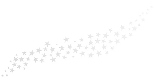 Silver Grey Isolated Christmas Stars Background — Stock Photo, Image