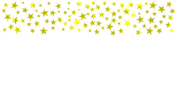 Белый Фон Многими Желтыми Золотыми Гранж Звездами — стоковое фото