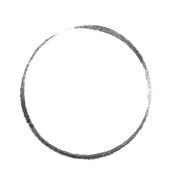 Pinceau Noir Course Cercle — Photo