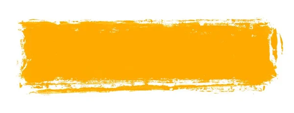 Grungy Orange Graffiti Paintbrush Stripe — Stock Photo, Image