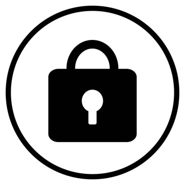 Asma Kilidin Sembolü - Güvenlik, Kilit veya Mahremiyet İçin Düz Simge