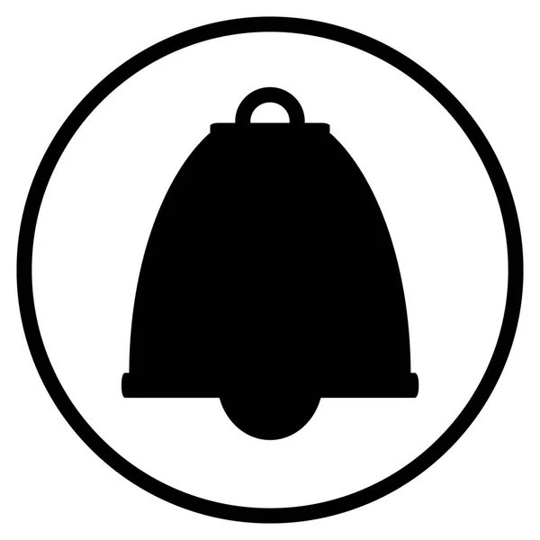 Szimbóluma Bell Lapos Ikon Riasztás Vagy Csengőhang — Stock Fotó
