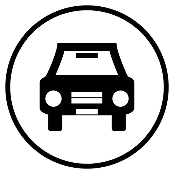 Symbole Voiture Icône Plate Pour Circulation Louer Une Voiture Transport — Photo