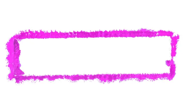 Pembe Fırça Renginde Kirli Boyası Çerçeve — Stok fotoğraf