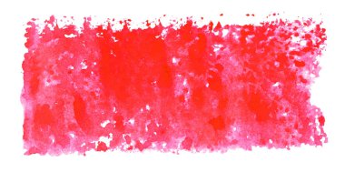 Sulu boya doku kırmızı renkle boyanmış