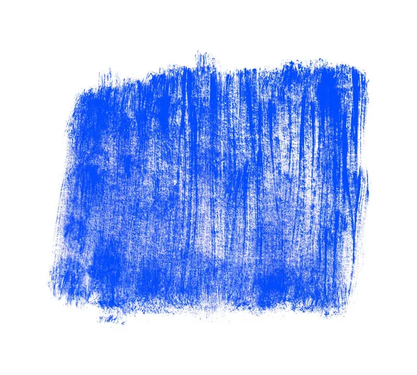 Mycket Smutsig Målade Pensel Textur Med Blå Färg — Stockfoto