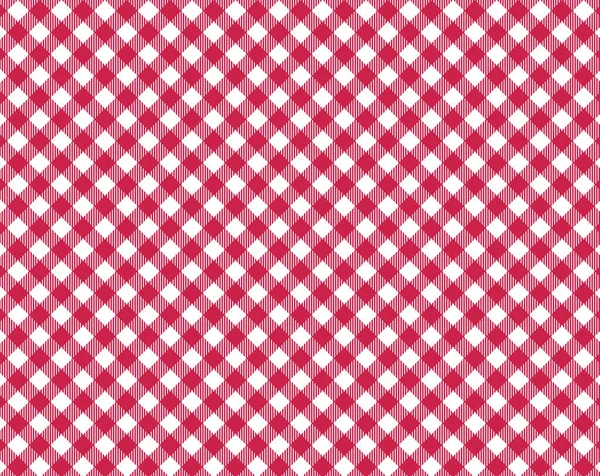 Traditional Red White Tablecloth Texture Diagonal — Stock Photo, Image