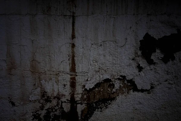 Тёмно Чёрная Серая Сломанная Текстура Стены — стоковое фото