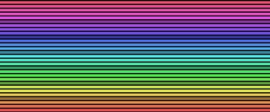 Geniş arka plan afiş renkli rainbow çizgili 