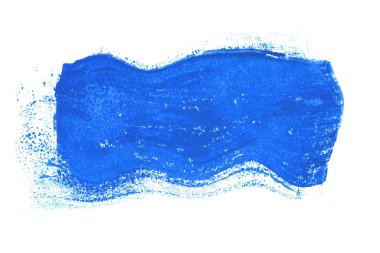 Çok kirli mavi boya fırçası veya grafiti afiş