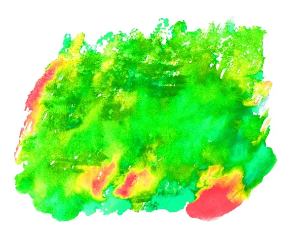 Κόκκινο Πράσινο Yelow Υφή Ακουαρέλα Φόντου — Φωτογραφία Αρχείου