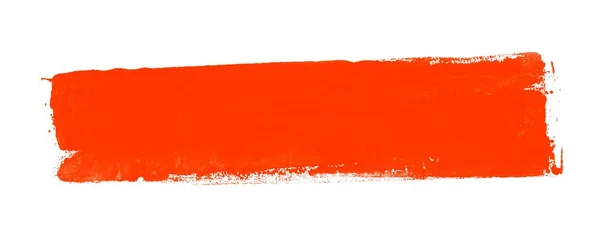 Червона Смуга Пофарбована Пензлем — стокове фото