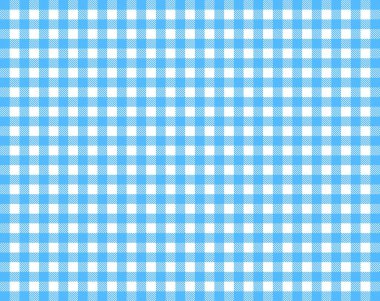 Damalı masa örtüsü arka plan mavi ve beyaz