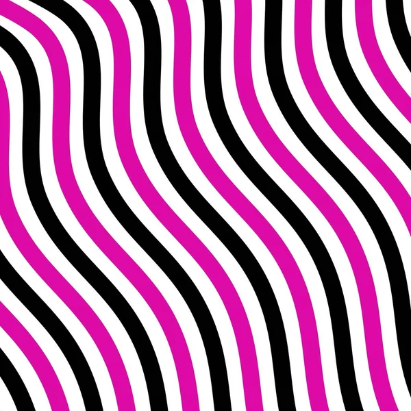 Wave texture with lines pink, black and white — Stock Photo, Image