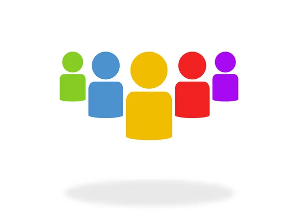 Group icon with many colors — Stock Photo, Image