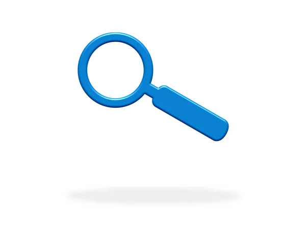 Search icon with blue color — Stock Photo, Image