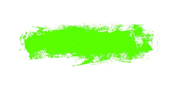 Pensel stripe med grön färg - handmålade — Stockfoto