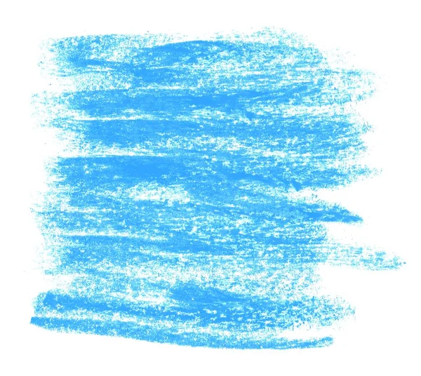 Blauwe handgeschilderde krijtstrepen — Stockfoto
