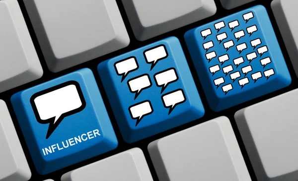 Influencer Marketing concept online — Stock Photo, Image