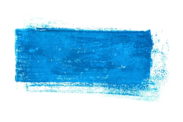 브러쉬로 칠한 파란색 페인트 브러시 배너 — 스톡 사진