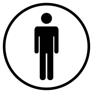 Siyah Daire'de adam simgesi