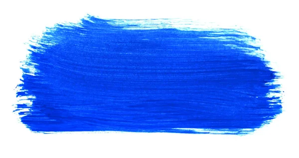 블루 페인트 브러시 배너 - 손으로 브러시로 칠한 — 스톡 사진
