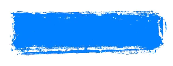 Баннер с граффити или кистью голубого цвета на белом — стоковое фото