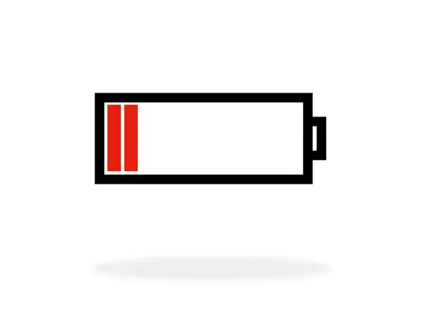 Batterijpictogram voor opladen — Stockfoto