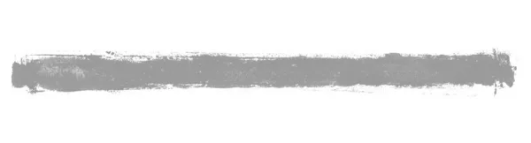 非常に長い灰色の手ペイントペイントブラシストライプ — ストック写真