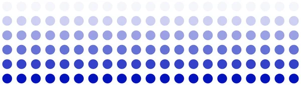 白い背景に色の遷移を持つ青いドット — ストック写真