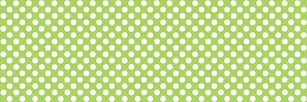 Pontos brancos no verde - Polka dot background texture — Fotografia de Stock