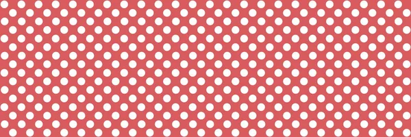 Kırmızı üzerinde beyaz nokta - Polka nokta arka plan dokusu — Stok fotoğraf