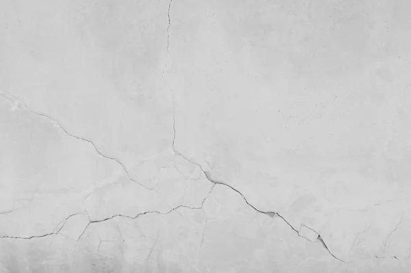 Rachaduras em branco quebrado - textura de parede de concreto — Fotografia de Stock