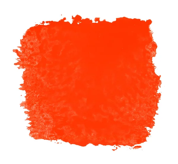 Textura pomalovaná akvarel s červenou barvou — Stock fotografie