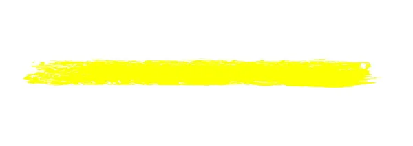 Long yellow paintbrush stripe — Stock Photo, Image