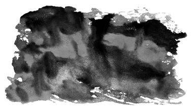 Koyu gri ve siyah el boyalı suluboya doku