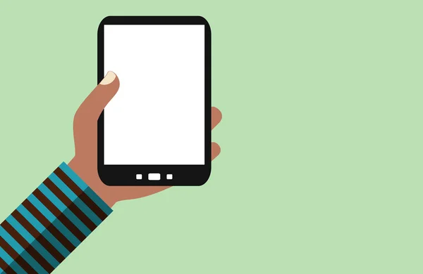 Akıllı Telefon: Boş Ekran - Düz Tasarım arka plan — Stok fotoğraf